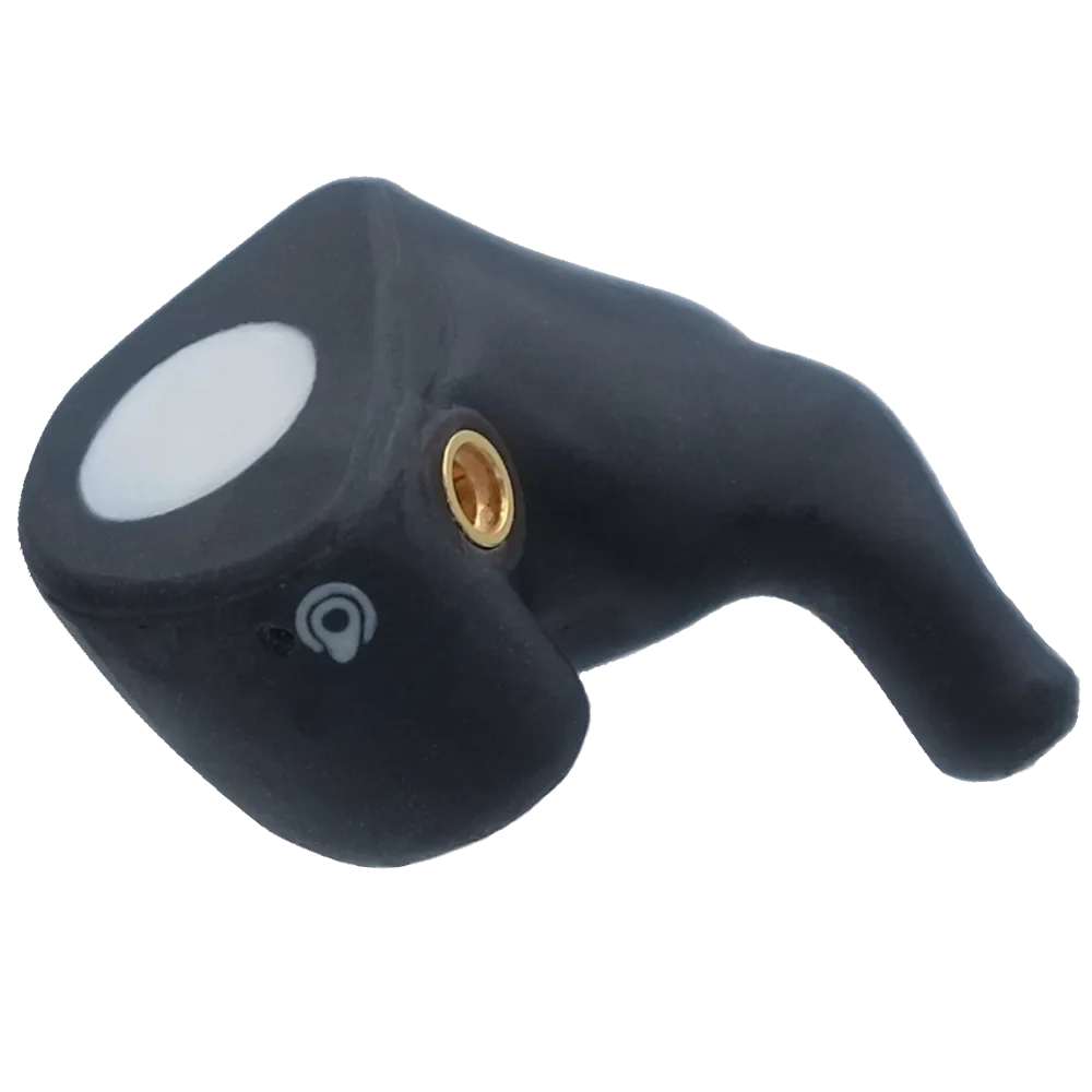 Orphit Tech in gray with white round dot in the middle