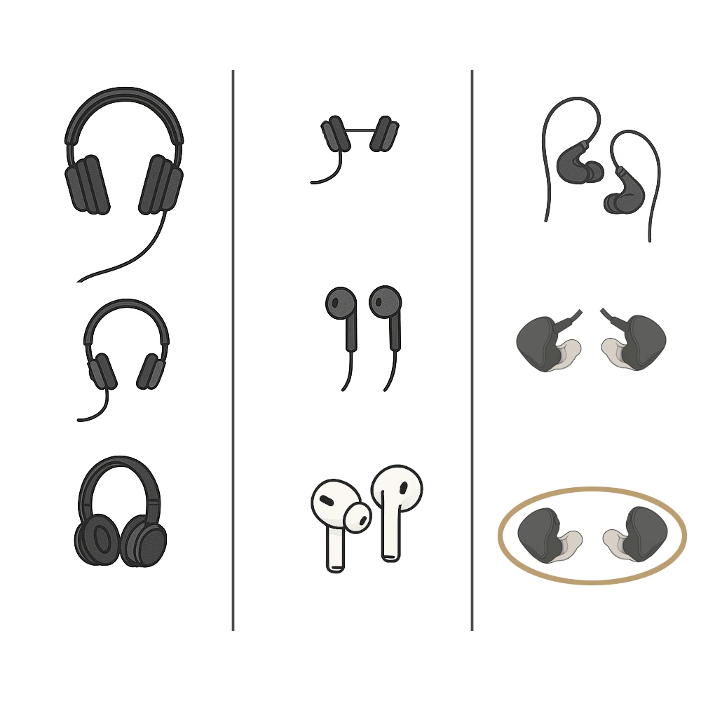 Evolution of headphones, earphones, in-ears